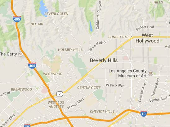 Beverly Hills map